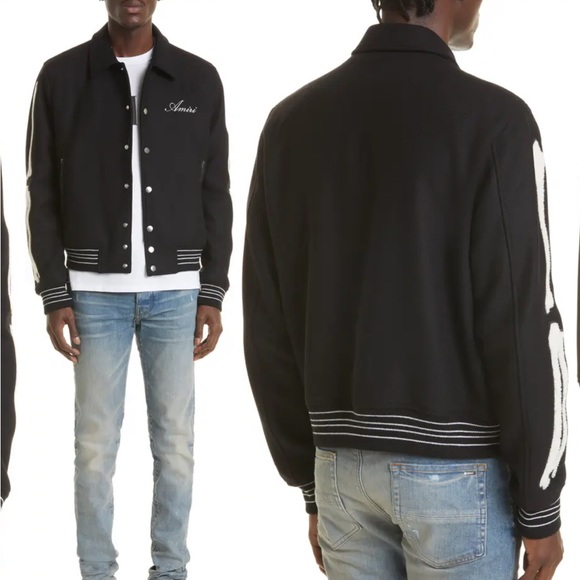 Amiri Bones Wool Bomber - Picture 4 of 8